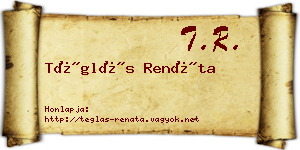 Téglás Renáta névjegykártya
